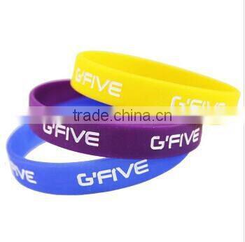 Customized Sports Silicone Whistle Slap Bracelet Wristband