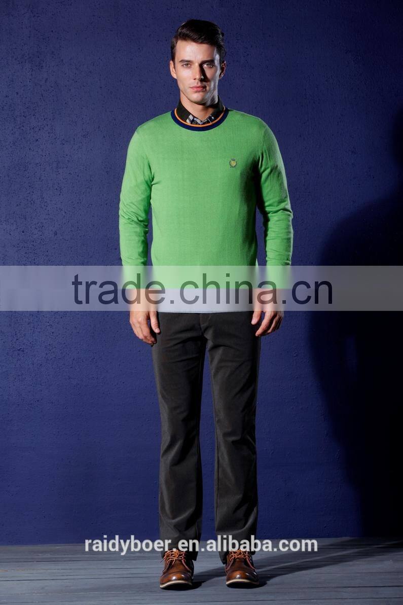 Men's college style basic sweater