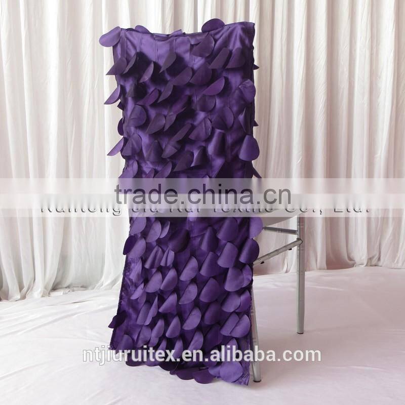 Luxury 3D Ruffled Taffeta Chiavari Chair Cover 2 Style For Choice 50PCS A Lot With Free Shipping