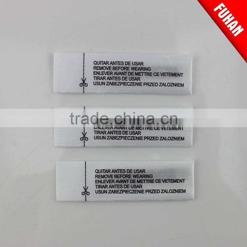 Custom Hot sale anti-theft alarm woven label security label for clothing