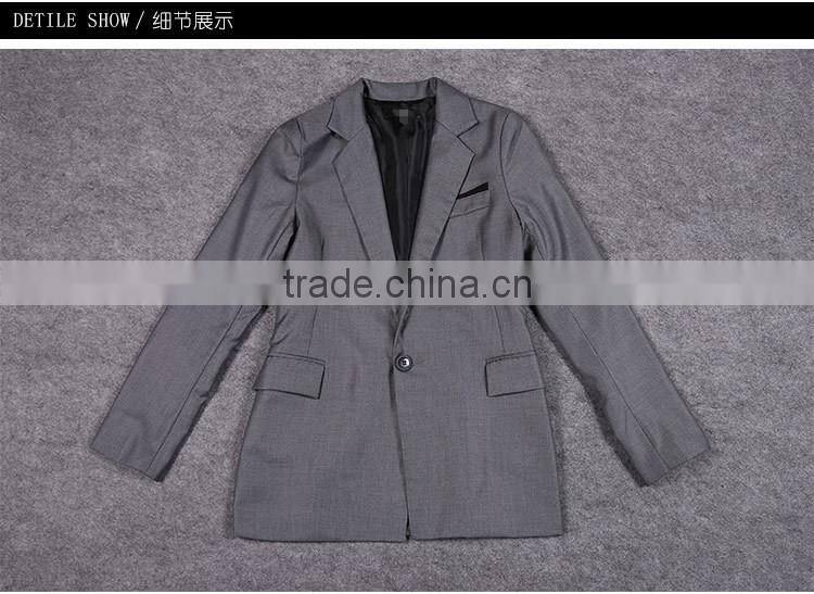 2016 office ladies suits slim cut ladies tuxedo pant suit