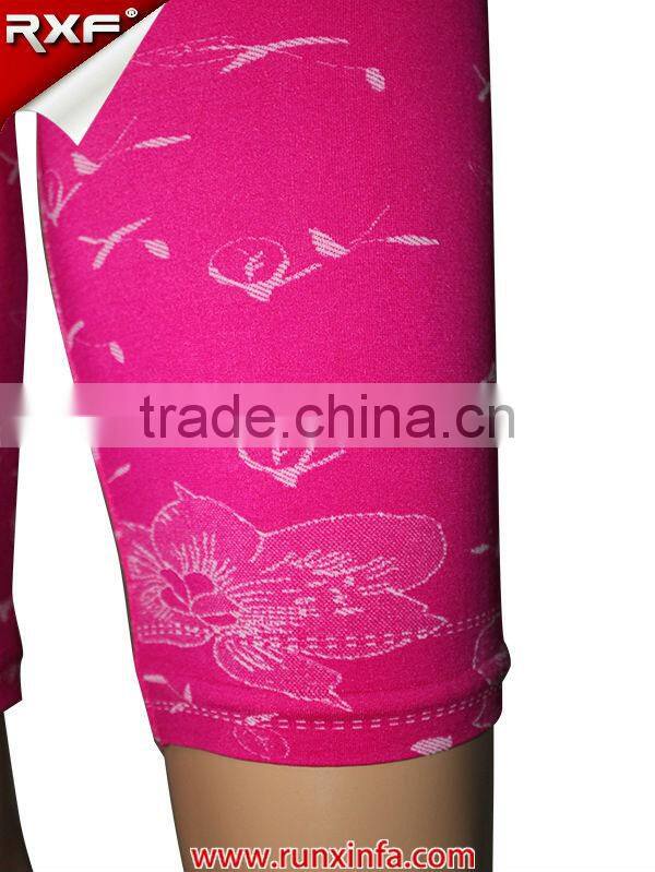 Nylon/spandex made ladies half pants girls half pants