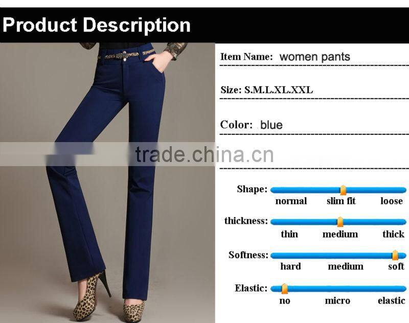 Ladies office pants trousers wholesale slim fit formal pants