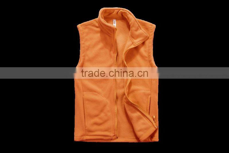 2016 anti-pilling new style sleeveless polar fleece winter jacket for men ,man vest