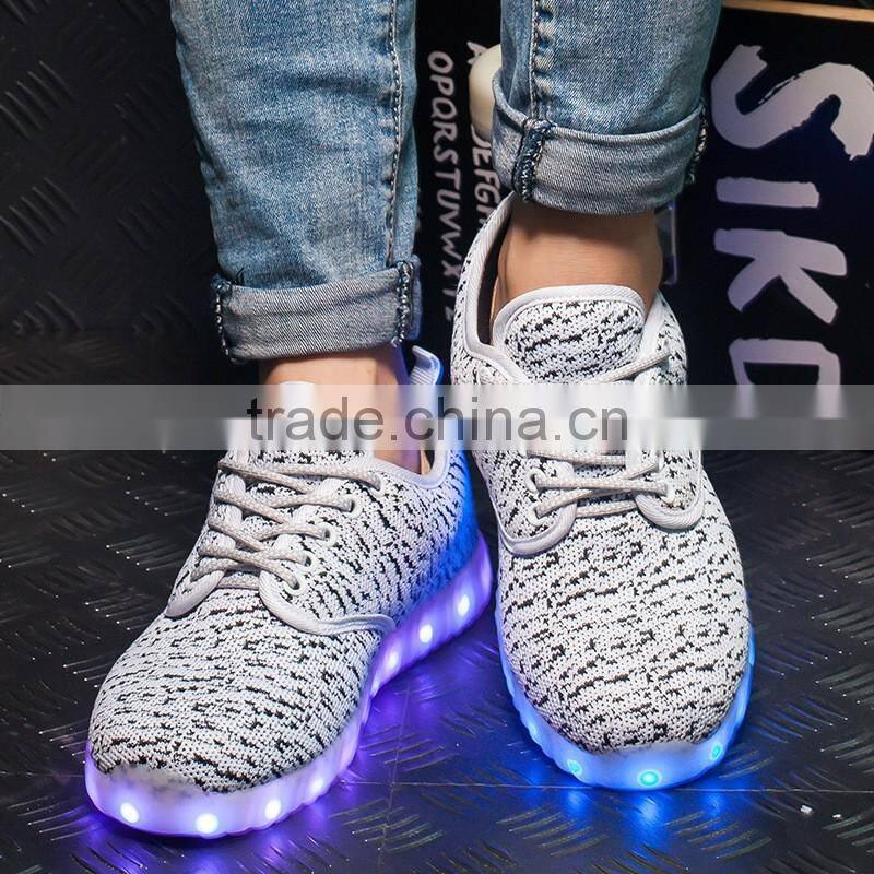 HFX0337 Rechargeable Casual Yeezy For Adult Lighting led Shoes
