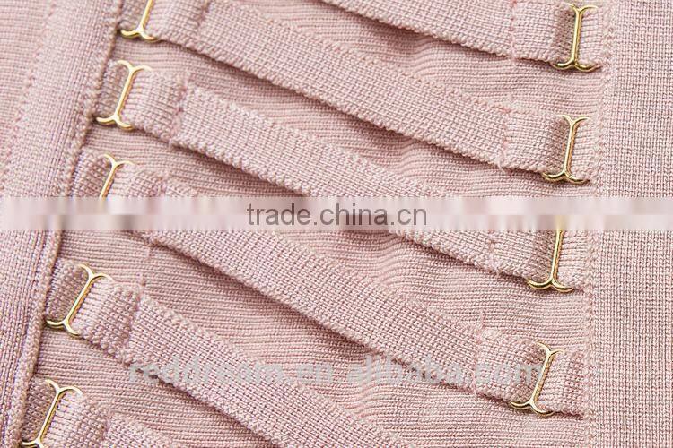 2015 latest fashion dresses Sleeveless Novelty patterns high quality Bandage new Fashion Dresses H1316