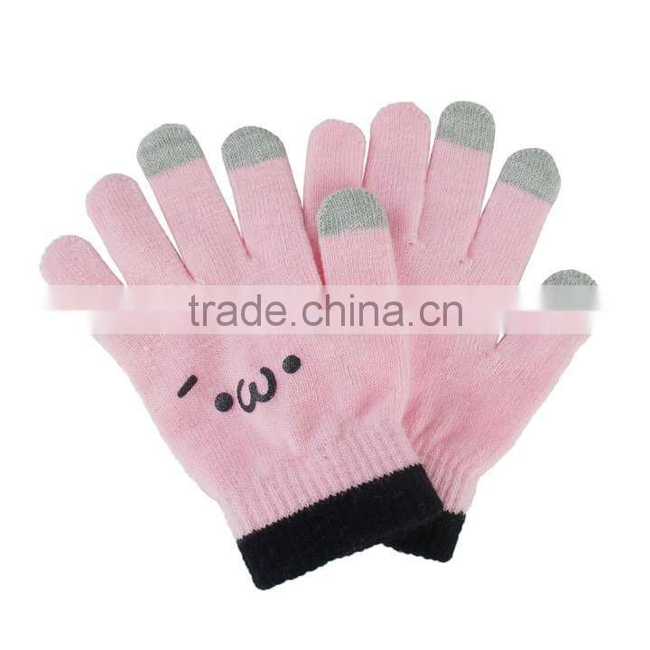 fashion printed touch screen gloves phone gloves touch panel gloves