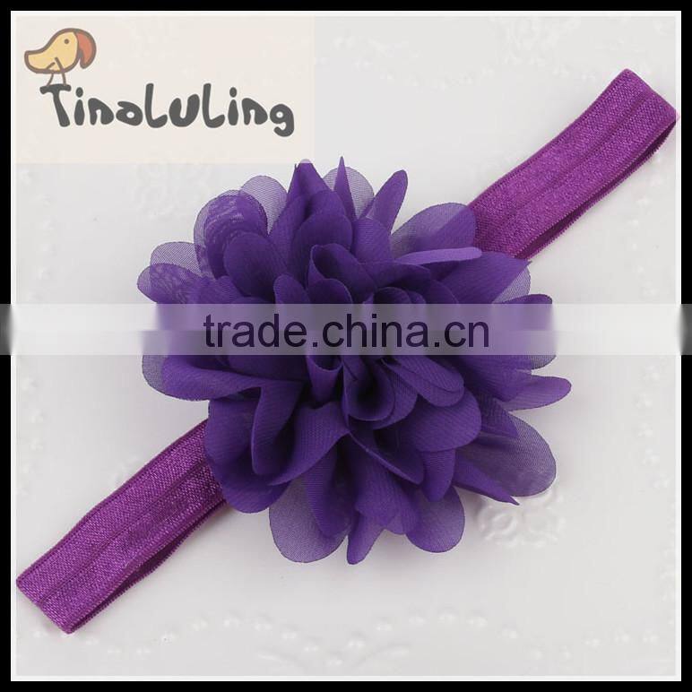 2015 Shabby Flower Baby Kids Headband With Elastic ,Top Baby Headband