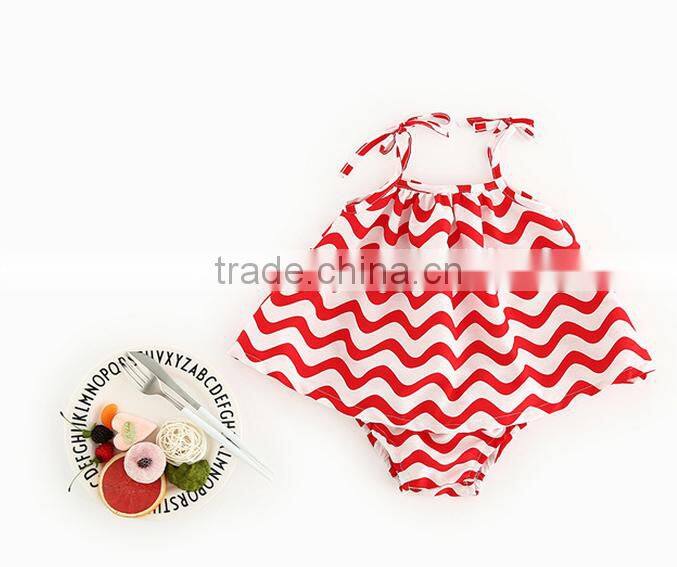 YF71179 new style summer fashion wave pattern baby clothing suits