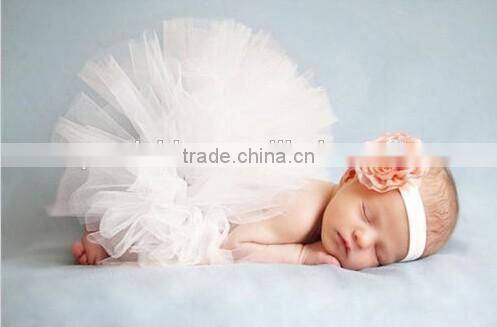 A Little Baby TuTu SKirts With Headband Girls Fluffy Tulle Pettiskirts
