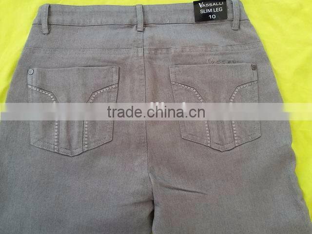 ladies slim leg jean pants