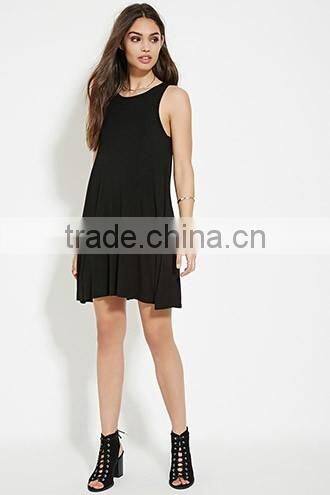 Cross with the a-line sleeveless dresses