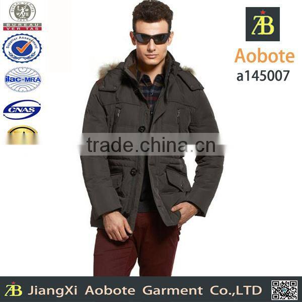 2015 New Fashion Men Padded Jacket Winter Coat