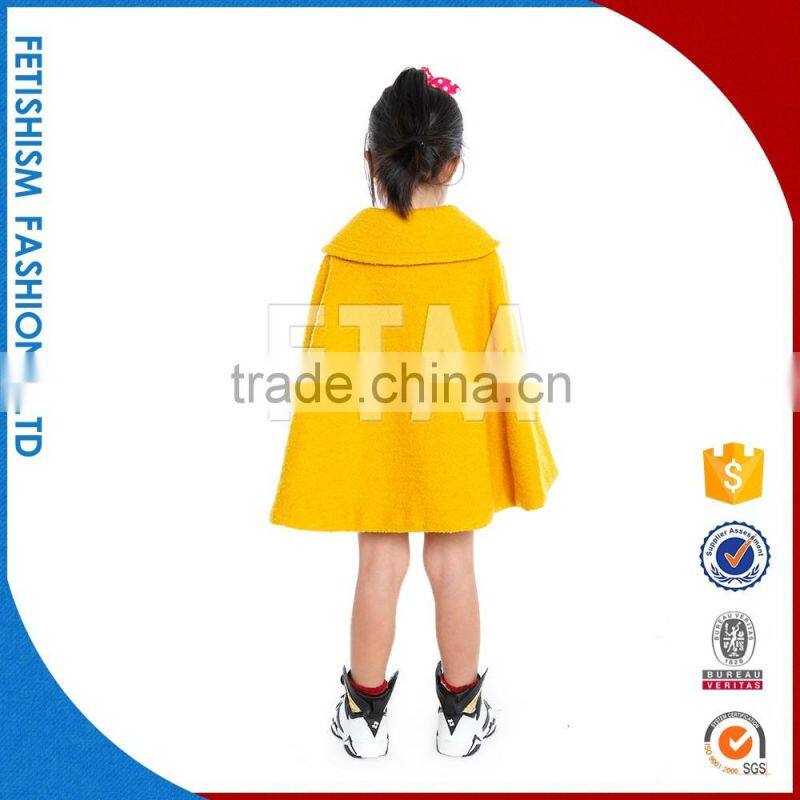 Popular kids fashion new design girls fur coats for kids