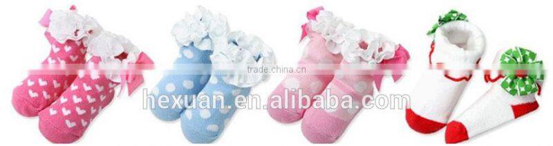 18 designs are in stocked, socks ; 3D carton socks for lovely baby , Newborn Baby Kids Girl Anti-slip Lace Floral Socks