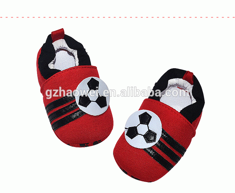 Breathable cotton soccer baby footwear