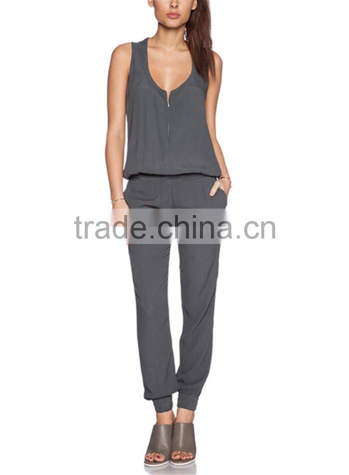 latest ladies casual black jumpsuits and one piece