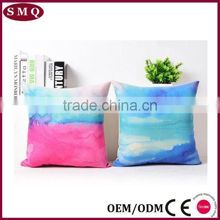 16*16 inch square colorful painting pillow cover