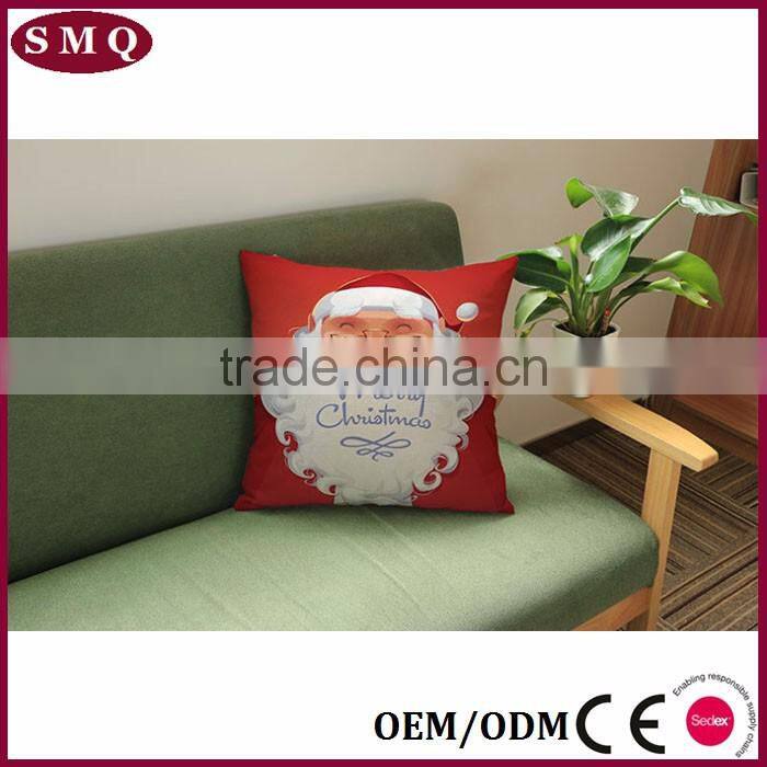 high quality printing design back rest christmas pillow cover