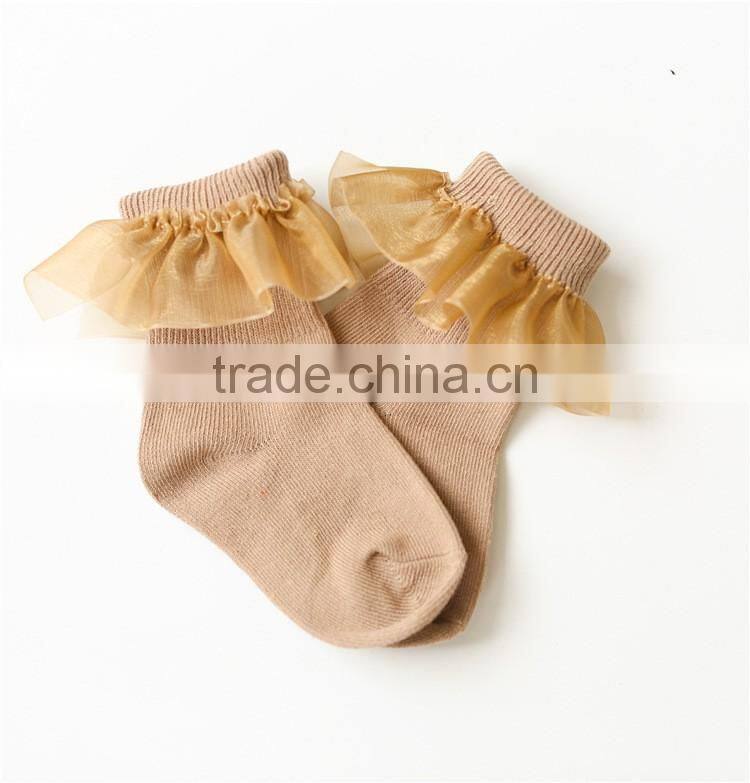2016 Spring and summer Korean children cotton lace socks