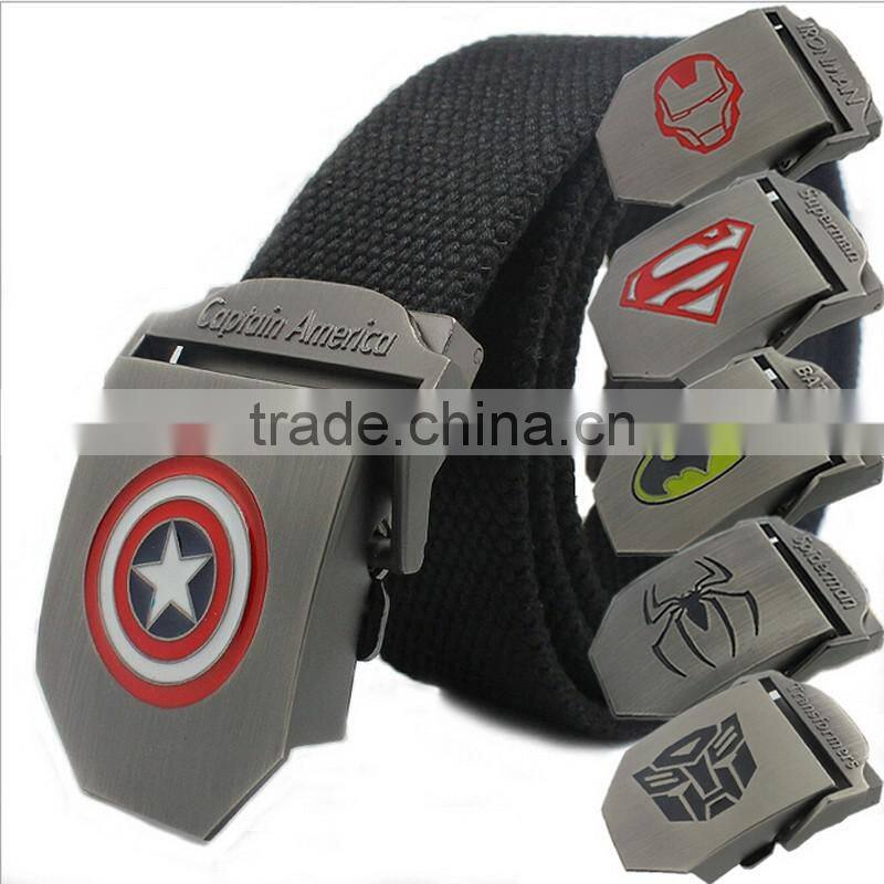Men custom metal canvas belt buckle wholesale worker belt buckle