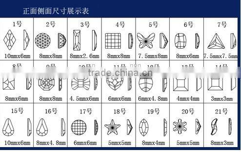 flat back drop rhinestones bling nail art rhinestones