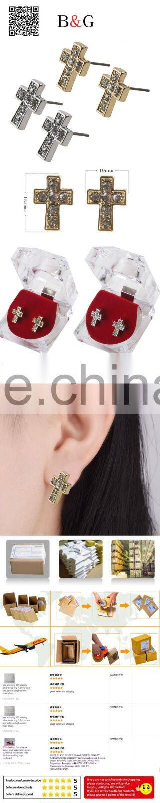 China Latest Design Of Pearl 925 Sterling Silver Hiphop Earrings Jewelry For Unisex Wholesale