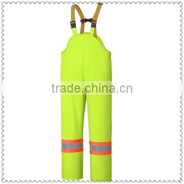Flame Resistant Stretch Hi-Vis Rain Bib Overall