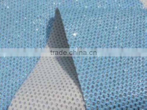Chinese punching glitter fabric for phone case decoration