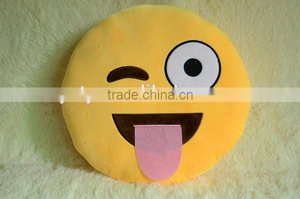 cheap cute custom whatsapp emoji pillow/cushion