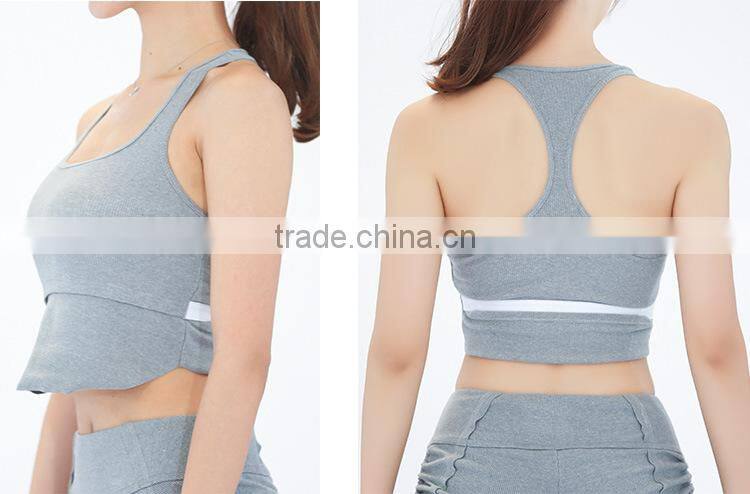 Stretch Seamed Workout Fitness Womens Tops Sports Bra