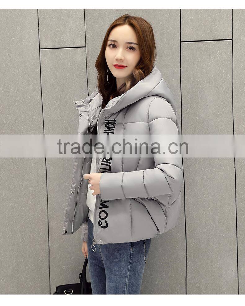 Female 2017 New Women's Winter Jacket Cotton Jacket Slim Parkas Ladies Coats