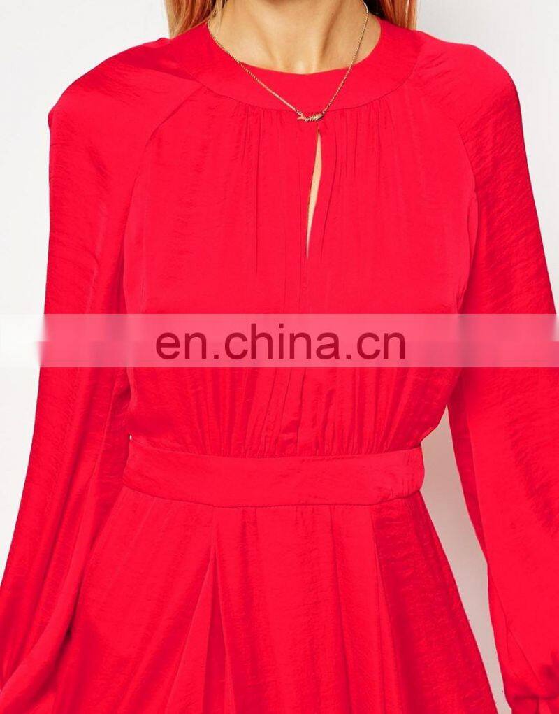 CHEFON Pleated maxi cheap long evening dresses