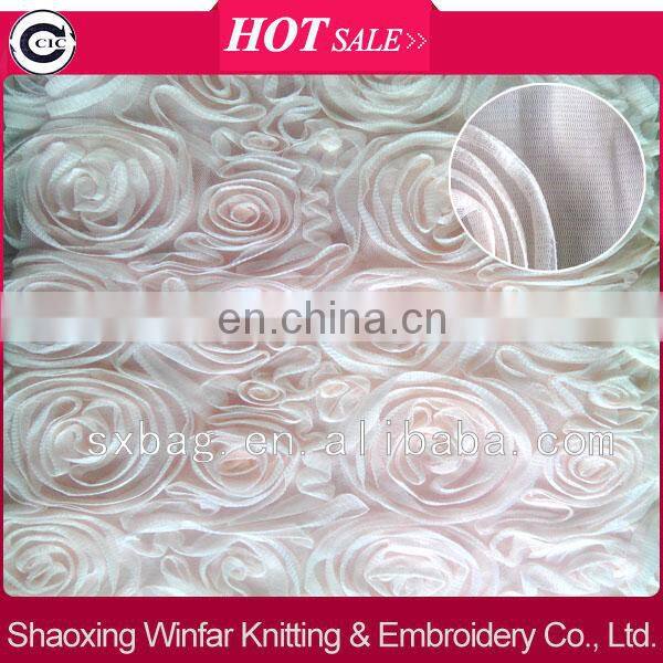 Designs in China chemical lace embroidery fabric for lady dress garment