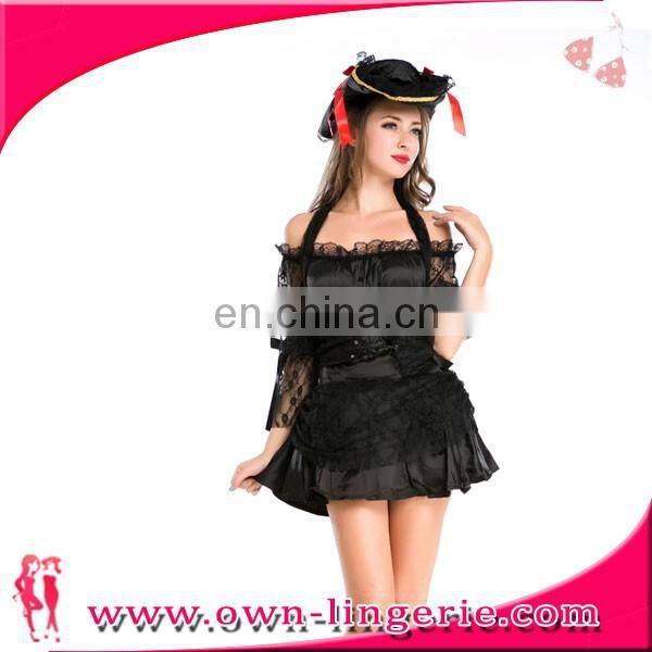 Womens Caribbean Pirate Lady Halloween Party Dress Costume