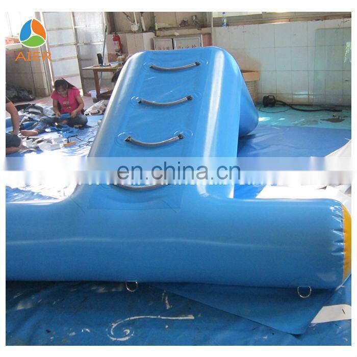 New inflatable water floating slide,float inflatable aqua slide
