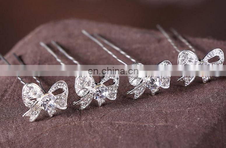 Wedding Headpiece Rhinestone U shaped Hair Pins