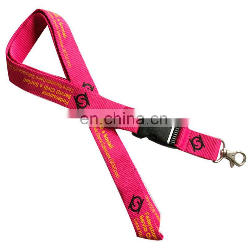 2013 Free customized woven imprinted silk lanyars