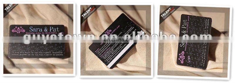 custom private design PVC plastic business card