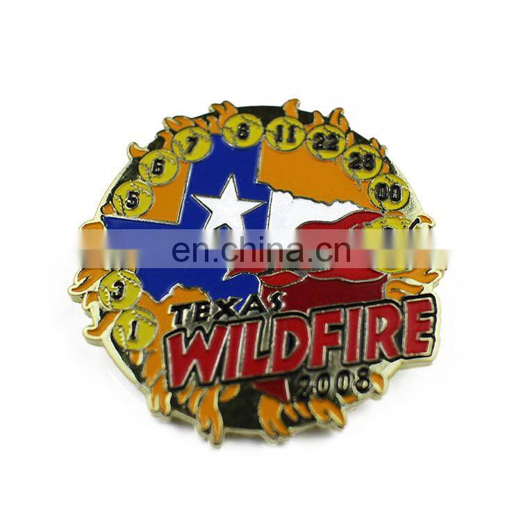 high quality cheap wholesale die struck custom horse soft enamel metal pin