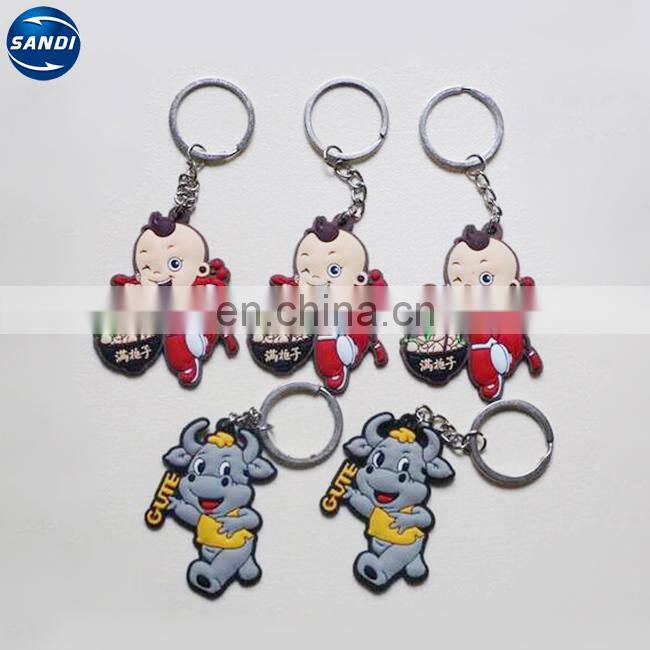 High quality promotional customized soft pvc keychain