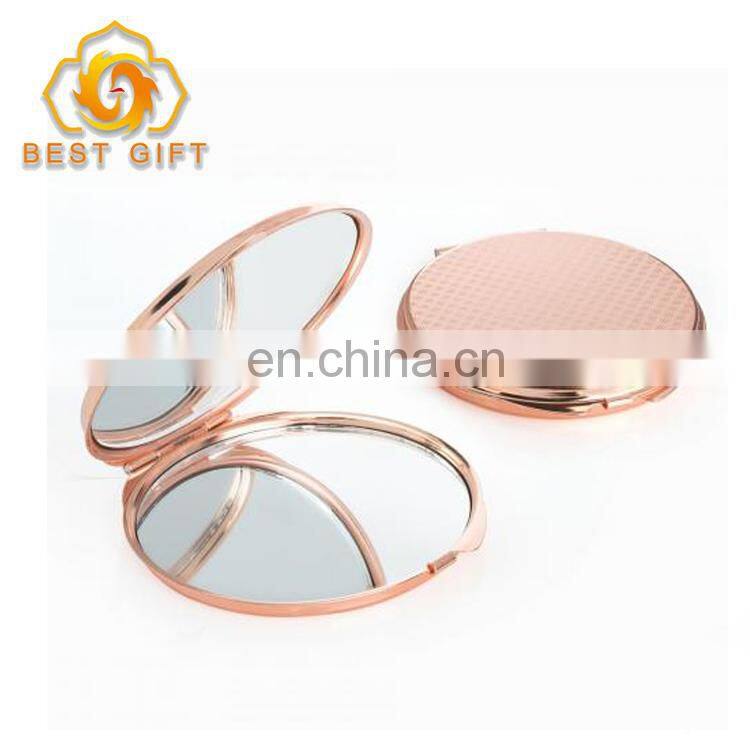 High Quality Women Rose Gold Compact Mirror