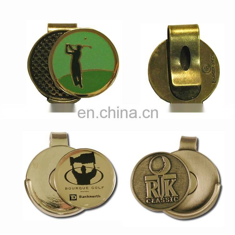 China craft factory Good quality ,souvenir ball marker sport golf magnetic hat clip