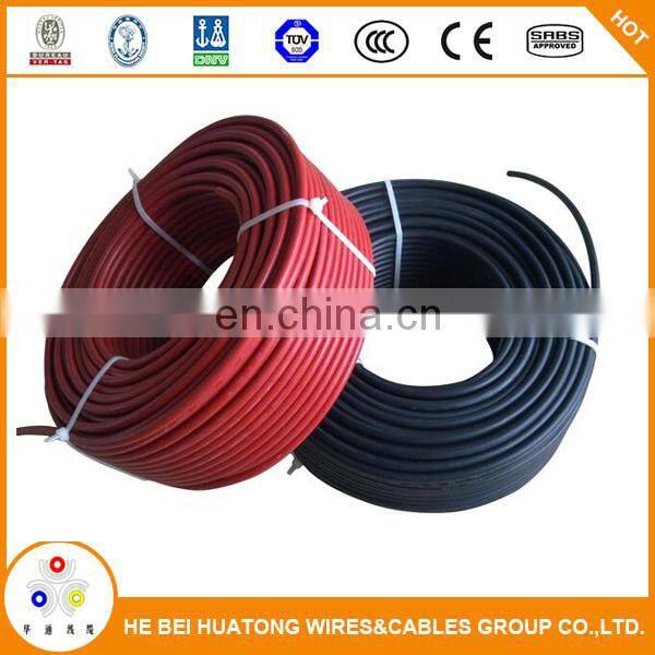 UL approved photovoltaic PV cable, TUV approvd 2PfG 1169 PV1-F solar cable 4mm2 Solar PV Cable, 12AWG PV Cable for solar panel