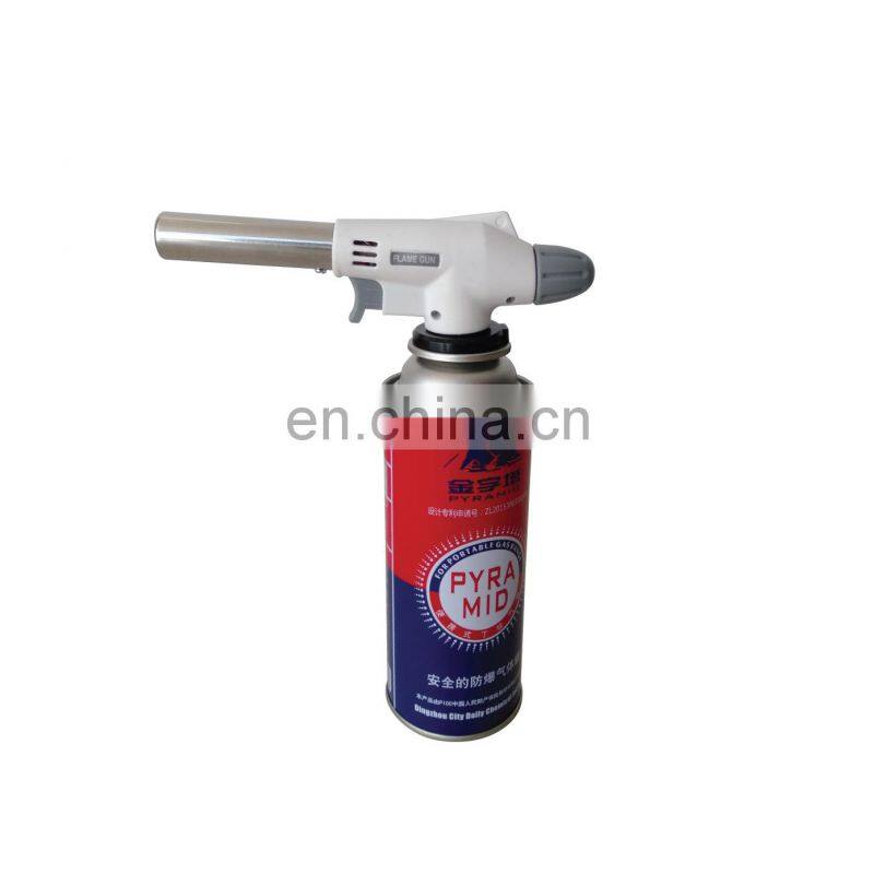 Electronic wind proof jet flame lighter refill gas stove gun lighter made in china