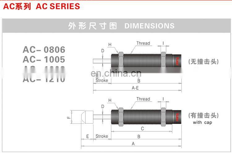 AC series car shock absorber buffer rubber bicycle shock absorber
