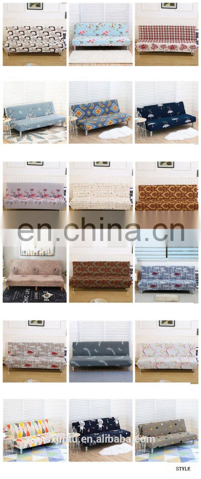 L Shape Protective Home Stretch Sofa Covers Bed Cover Futon Slipcover Full Folding Elastic Armless Sofa Protector Cover