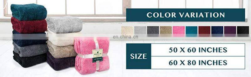 New 2020 Trending Product Luxury Fluffy Printed Plush Sherpa Throw Blanket