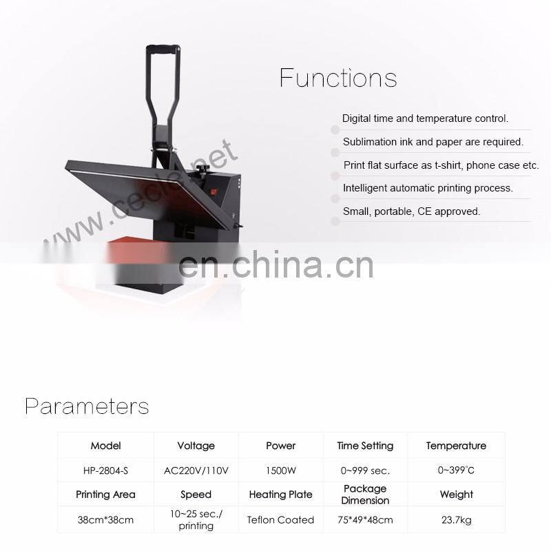 New Design Dual Heating T-shirt press Machine