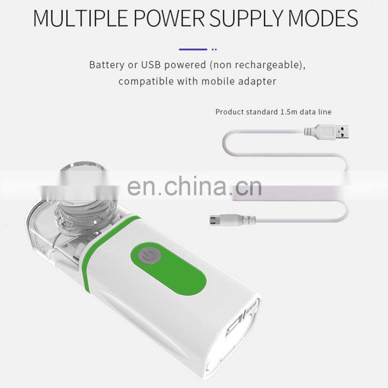 Home Inhaler Nebulizer Low Decibel Ultrasound Atomizer Handheld Adult&Kid Portable Micro Mesh Atomizer High Low 2Gear Humidifier